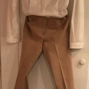 Theory cotton cropped trouser